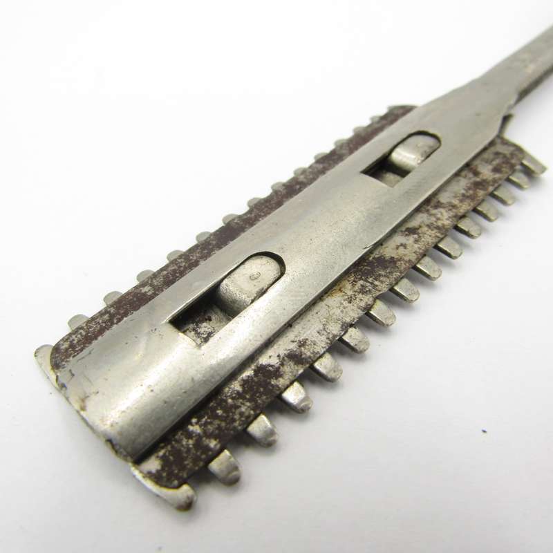 Vintage cut throat straight razor with disposable blade