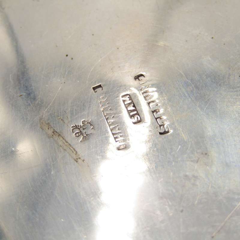 Vintage Siam Sterling silver jewellery box with jewellery