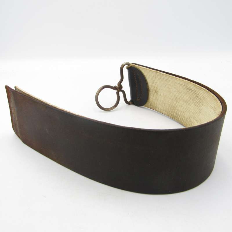 Vintage leather straight razor strop