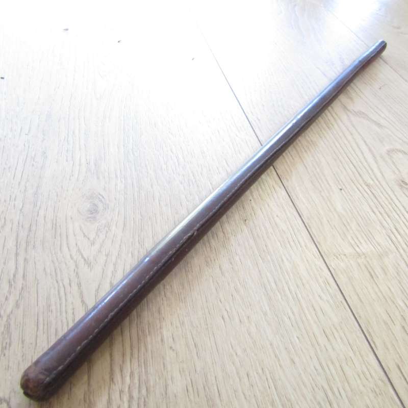 Vintage SADF Leather officer swagger stick