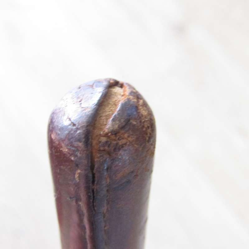 Vintage SADF Leather officer swagger stick