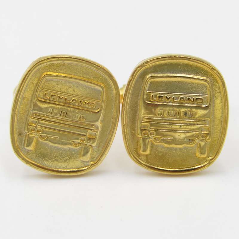 Pair of vintage Leyland trucks cufflinks