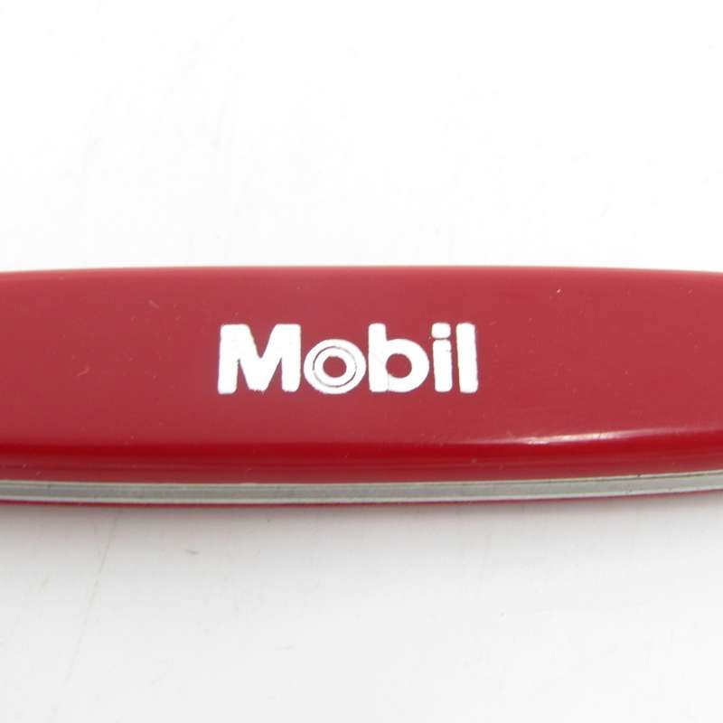 Vintage Victorinox 2 blade pocket knife with Mobil advertising logo