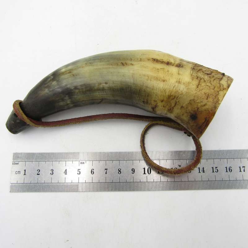 Antique Black powder gun powder horn