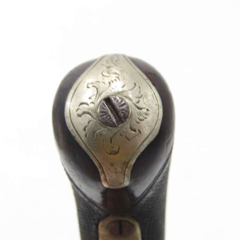 Antique muzzleloader percussion cap pocket pistol with markings