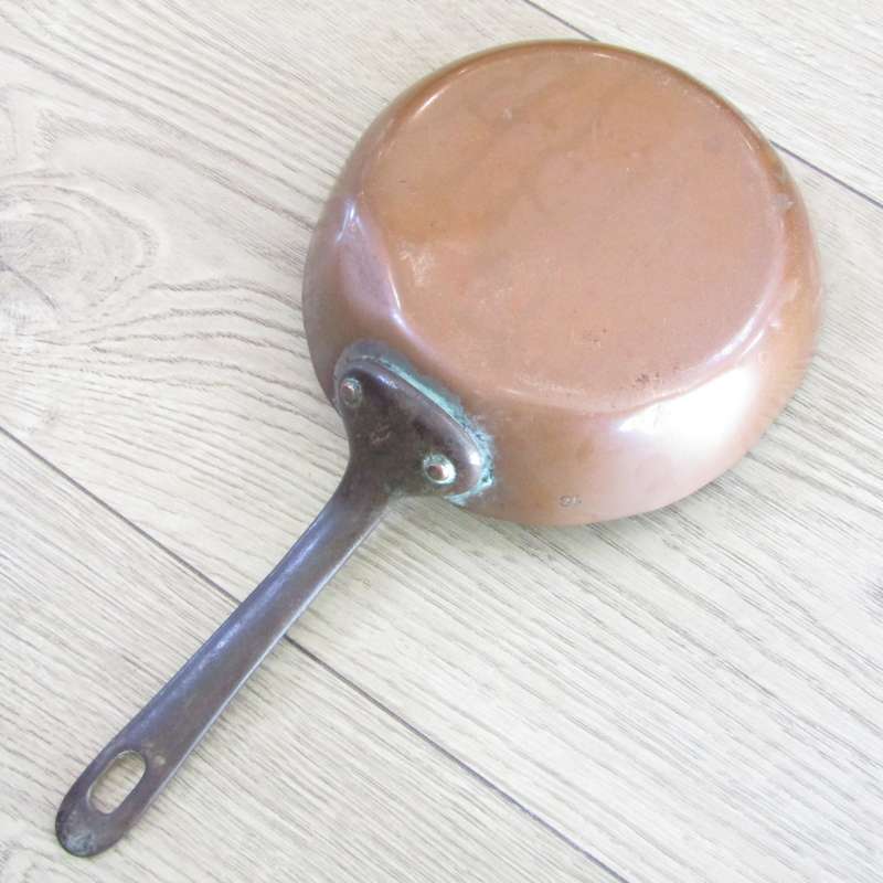 Pair of Lewis Conger New York, Paris copper skillet frying pans
