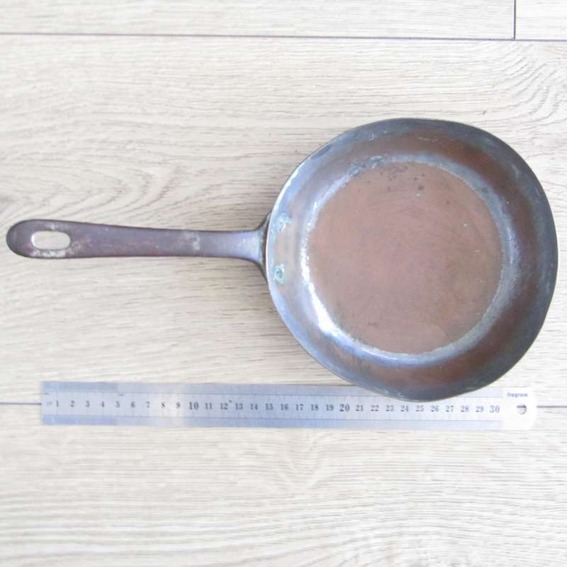 Pair of Lewis Conger New York, Paris copper skillet frying pans