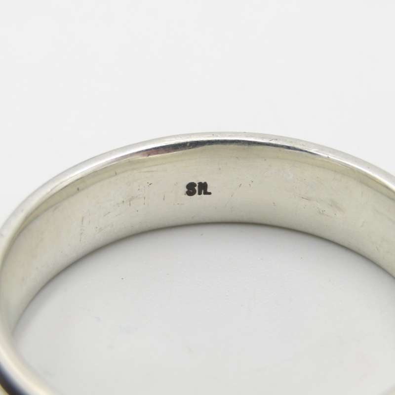 Very Large Mens sterling silver ring Size Z4 - Weight 9,5g
