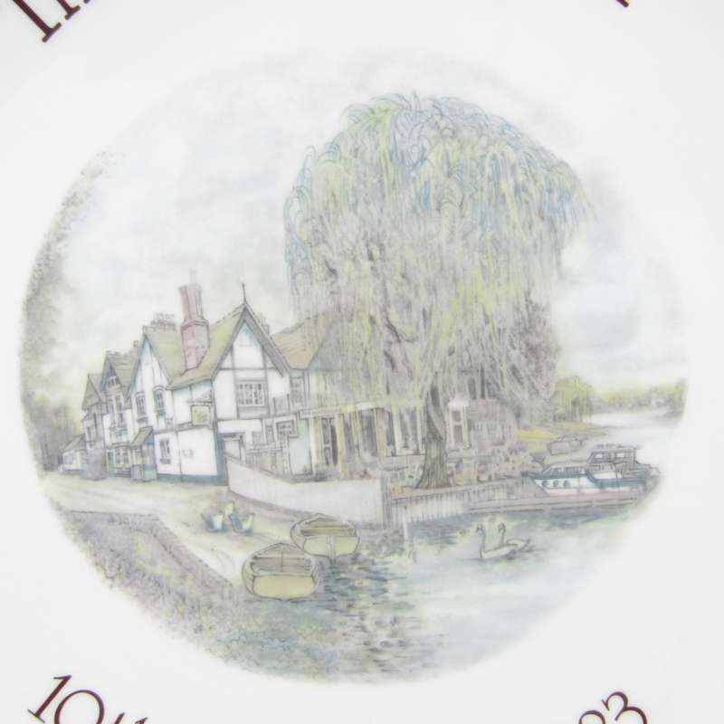 The Waterside Inn 10th Anniversary 1983 plate by Wedgwood