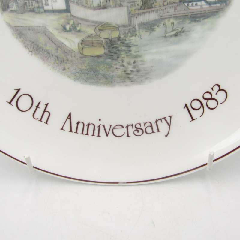 The Waterside Inn 10th Anniversary 1983 plate by Wedgwood