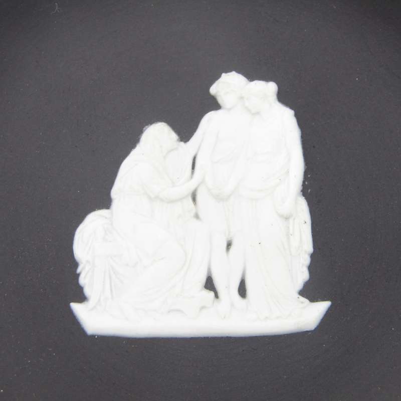 Vintage Black Wedgwood Jasperware ashtray
