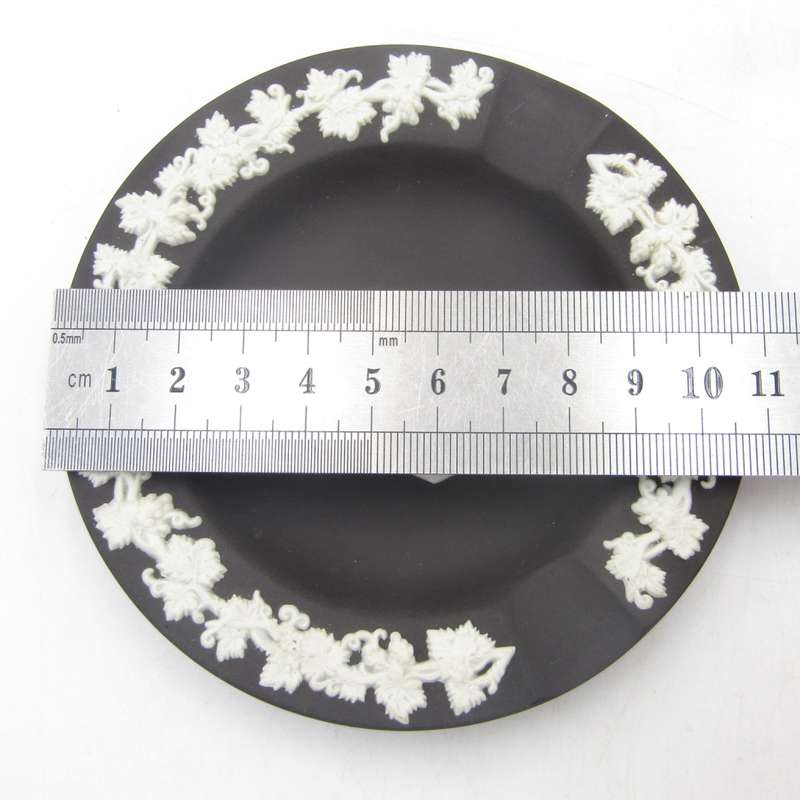 Vintage Black Wedgwood Jasperware ashtray