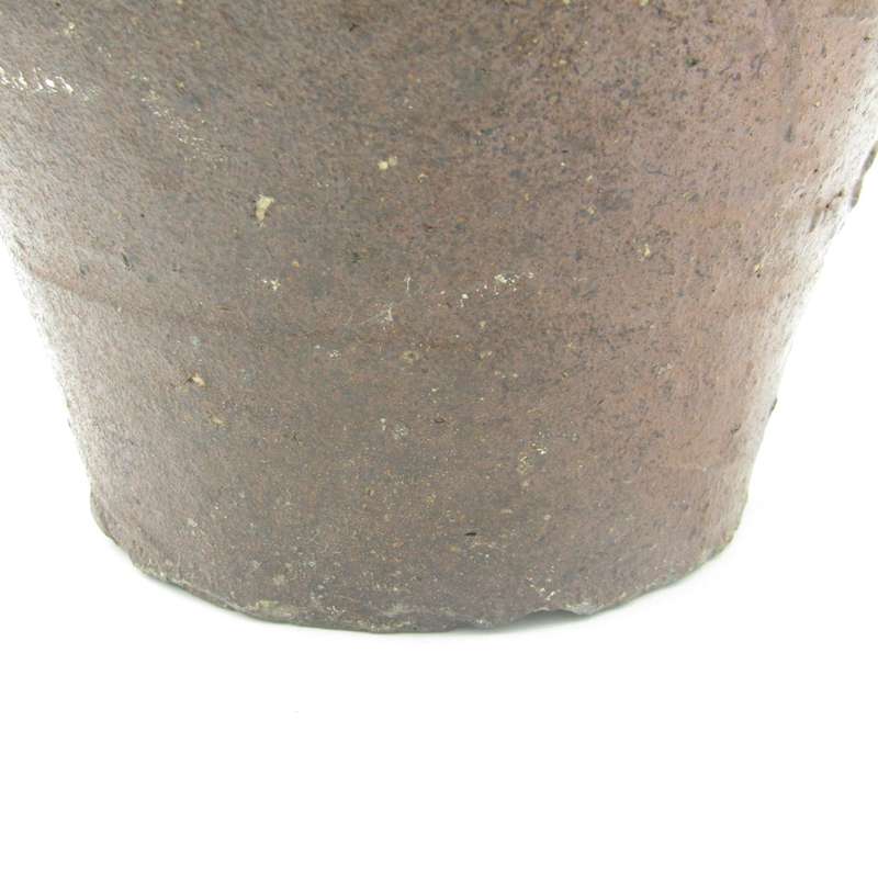 Antique South African clay stoneware Cape fat pot / vet pot