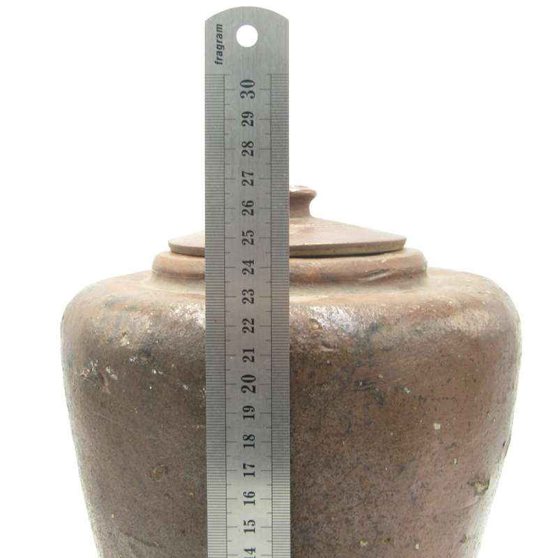 Antique South African clay stoneware Cape fat pot / vet pot