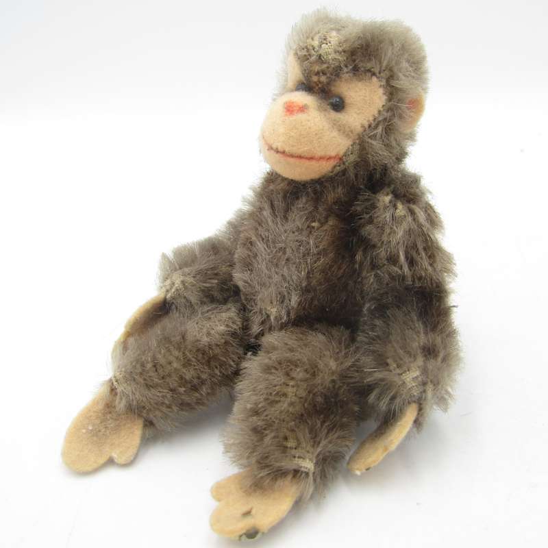 Vintage small Steiff monkey puppet