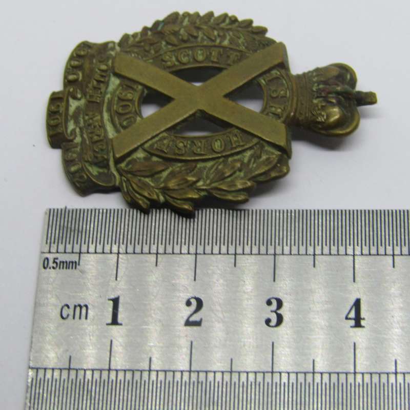 Boer War Scottish Horse sweetheart pin badge - pin broken
