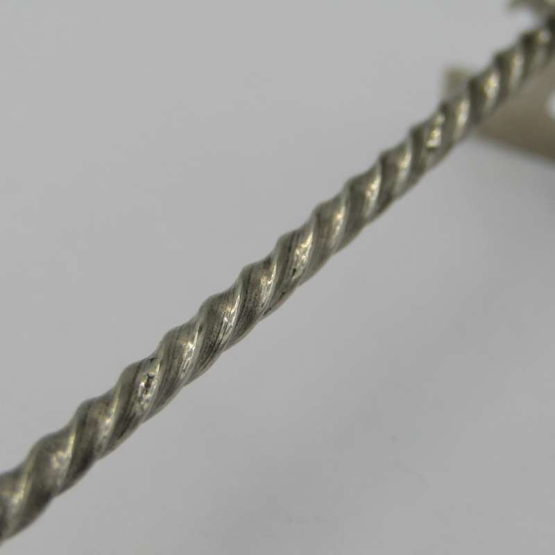 Set of 6 Yogya silver Indonesian spoon rests - Antique
