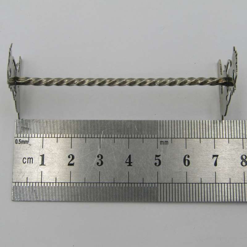 Set of 6 Yogya silver Indonesian spoon rests - Antique