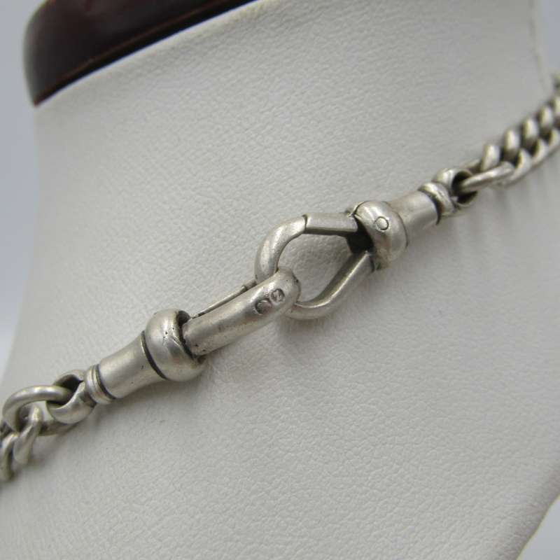 Sterling silver Pocket Watch chain & T-Bar 38,5g - 50 cm long