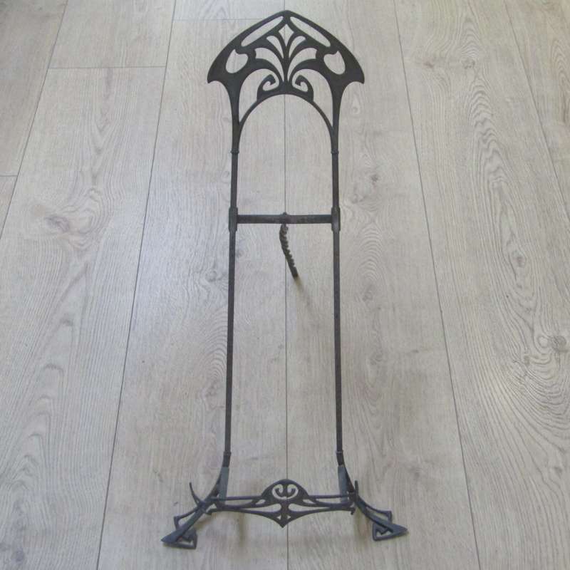 Large Antique silverplated book easel