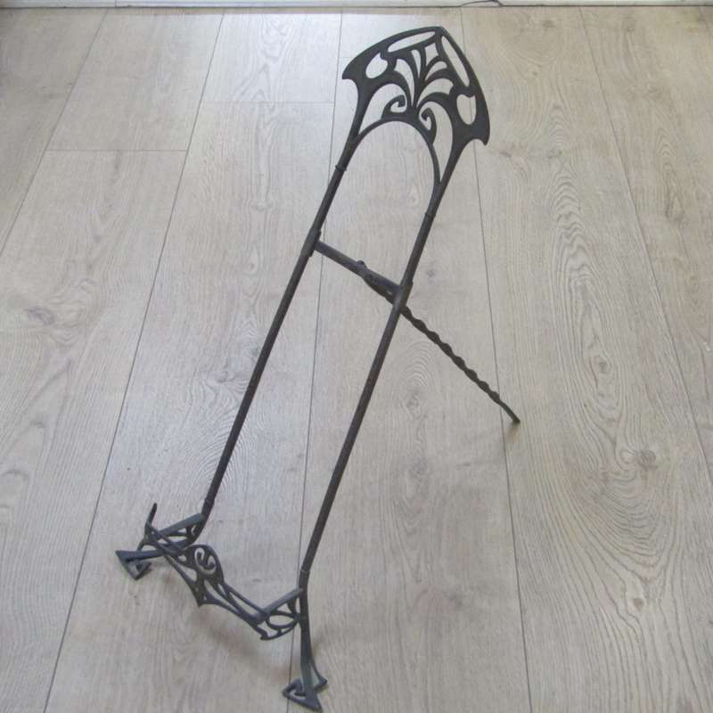 Large Antique silverplated book easel