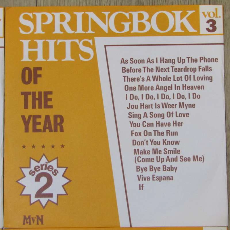 Springbok Hits of the Year series 2 LP Vinyl record set of 6 records