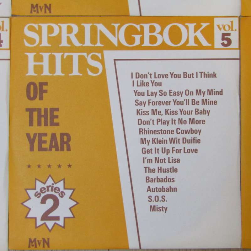 Springbok Hits of the Year series 2 LP Vinyl record set of 6 records