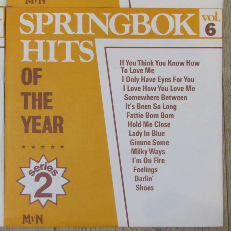 Springbok Hits of the Year series 2 LP Vinyl record set of 6 records