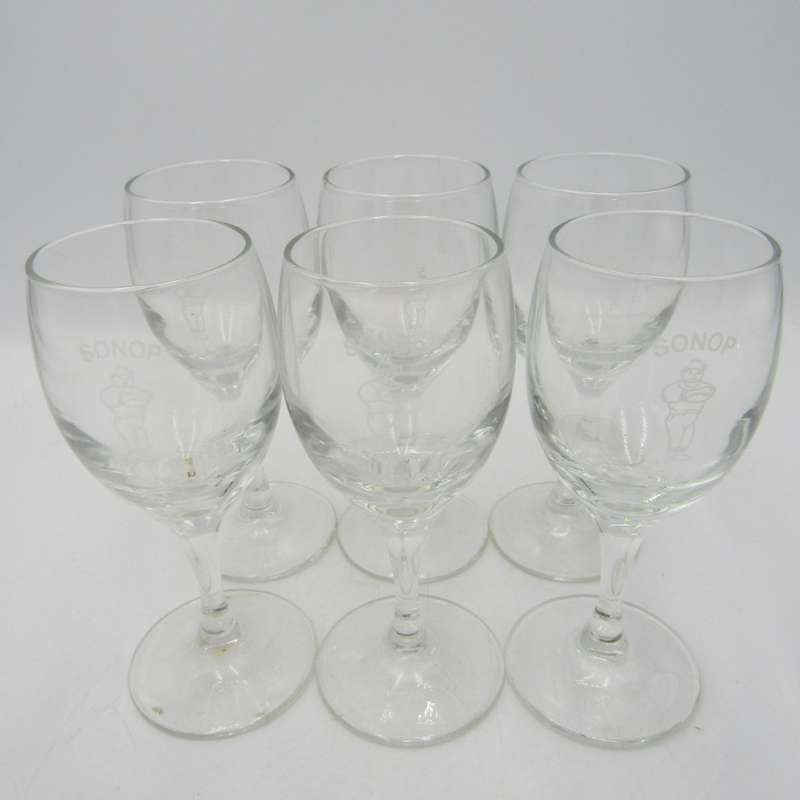 Lot of 6 Sonop Hostel University of Pretoria Sherry glasses