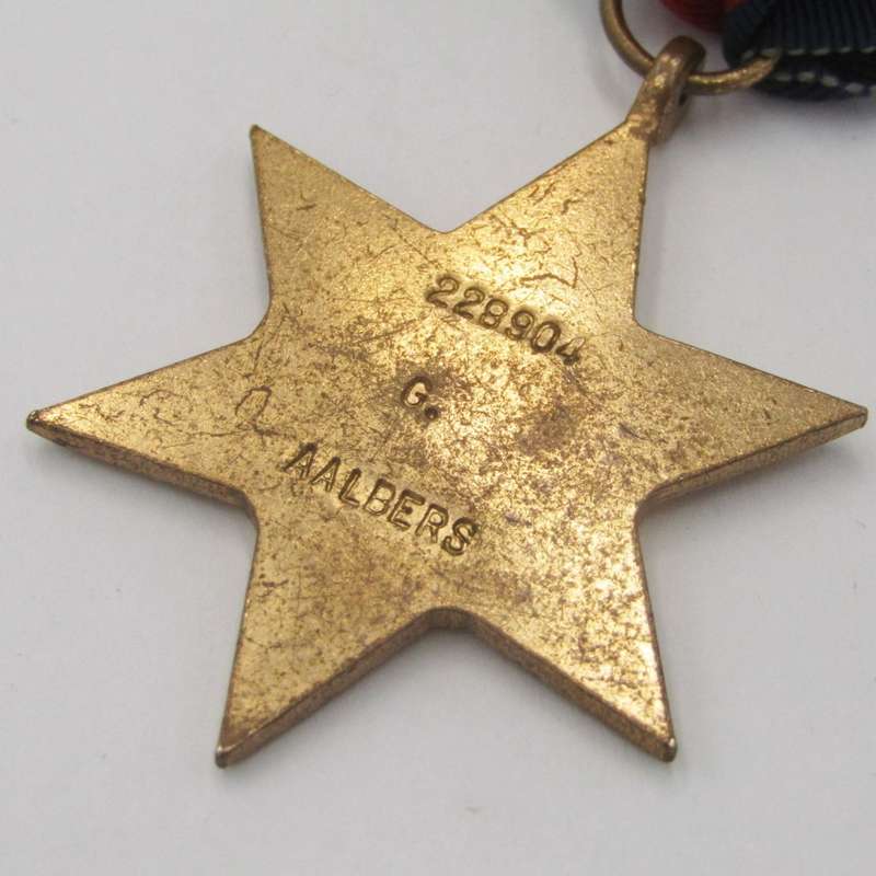 Set of 4 WW2 medals issued to 228904 G. Aalbers