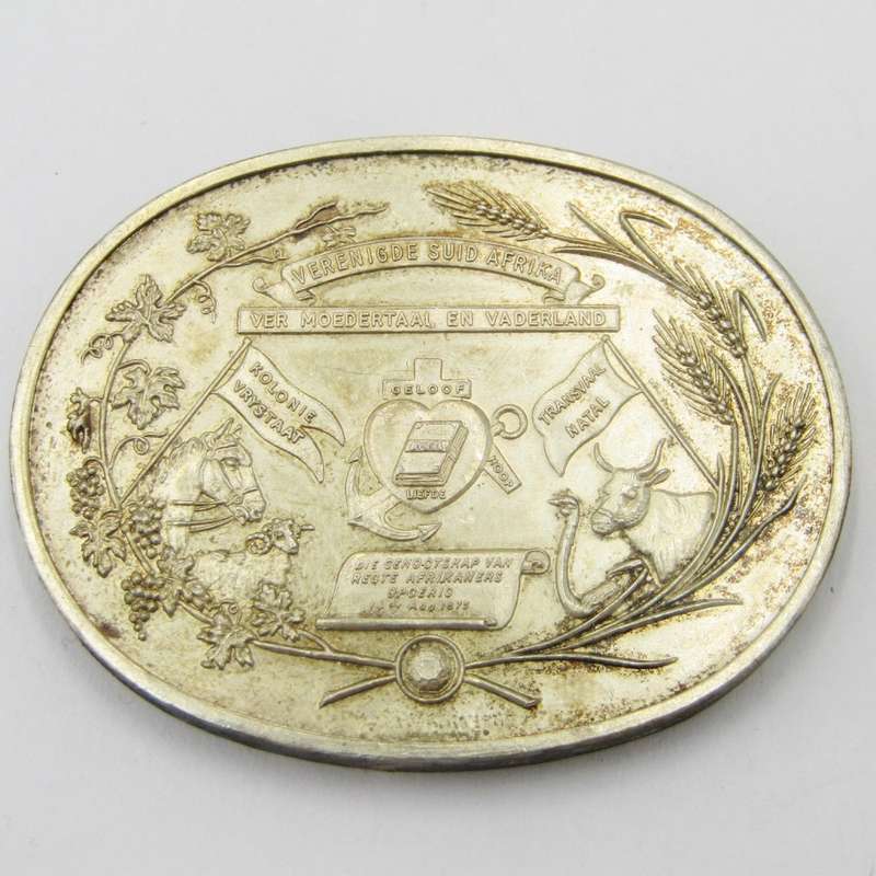 Sterling silver medallion - 39,7g Genootskap van regte Afrikaans
