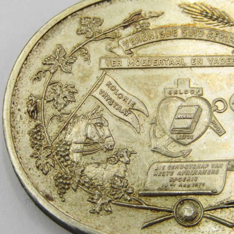Sterling silver medallion - 39,7g Genootskap van regte Afrikaans
