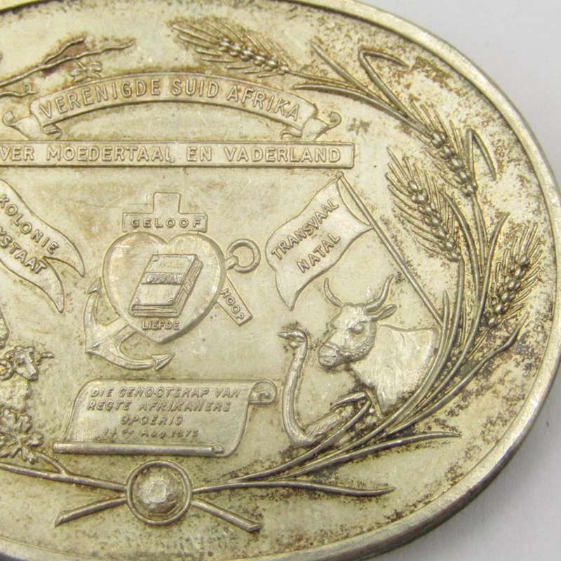 Sterling silver medallion - 39,7g Genootskap van regte Afrikaans