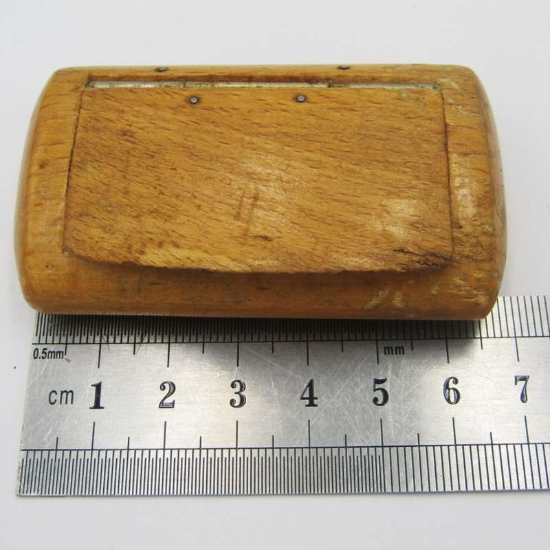 Vintage beechwood match holder