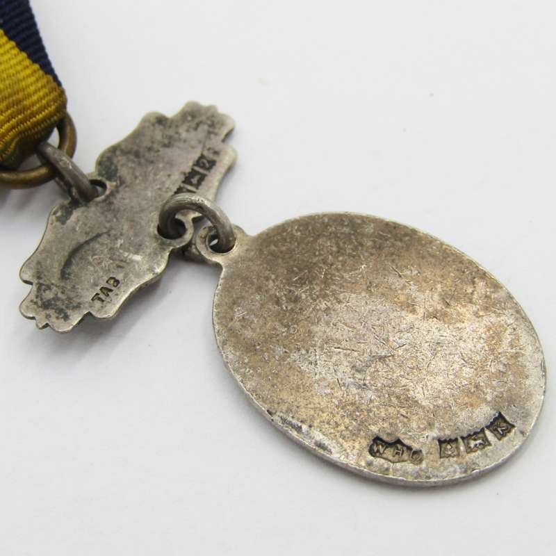 10 Years Church Lads Brigade service medal - sterling silver