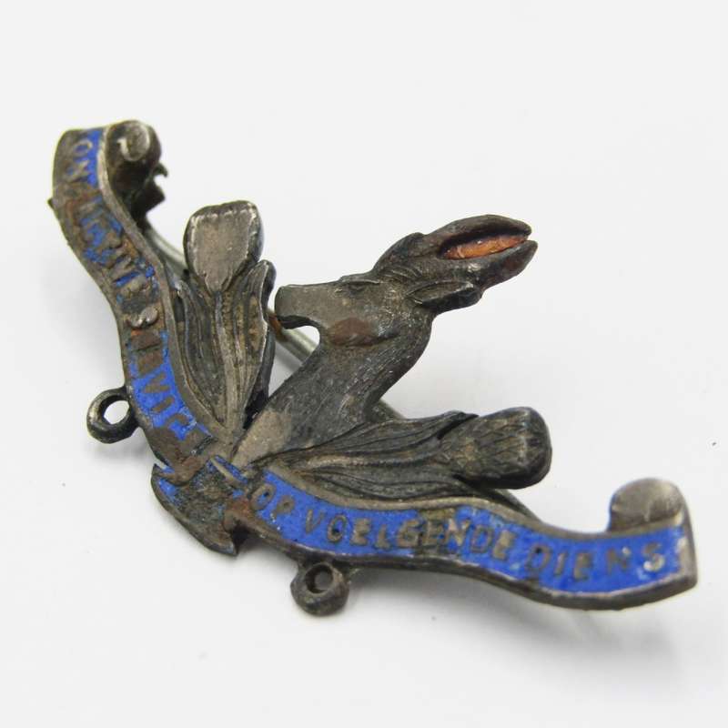 Unusual South Africa on Active Service pin badge - clasp broken