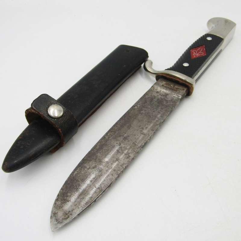Post-War Hitler Youth Knife with Boy Scout Emblem