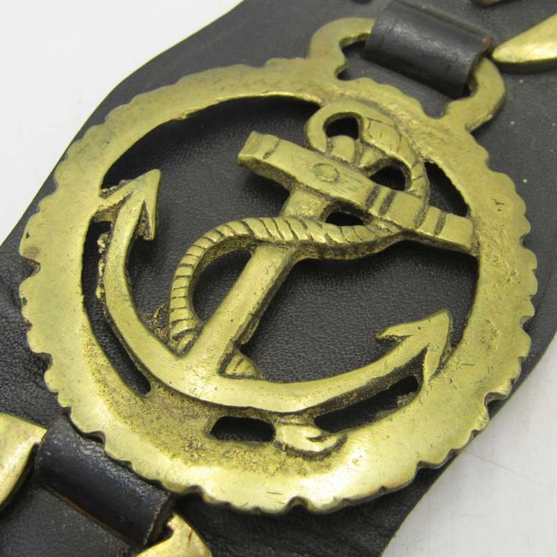 Lot of 5 Horse brasses on leather strap