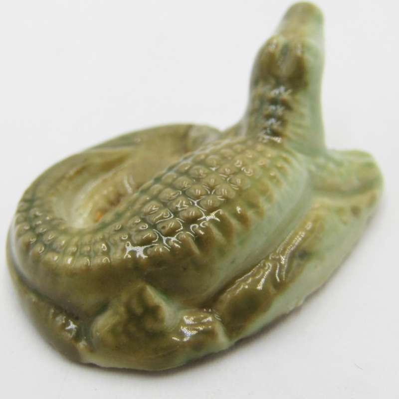 Vintage Wade Whimsies crocodile figurine