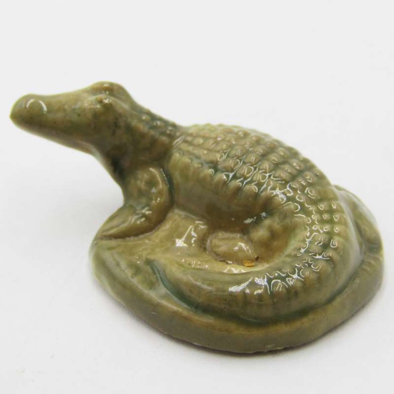 Vintage Wade Whimsies crocodile figurine