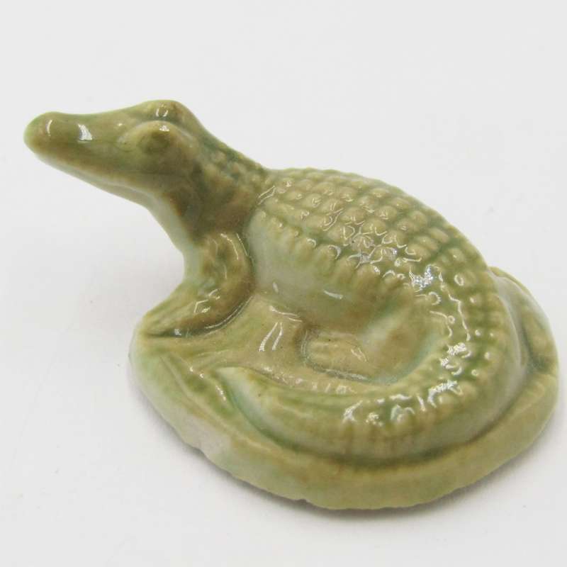 Vintage Wade Whimsies crocodile figurine