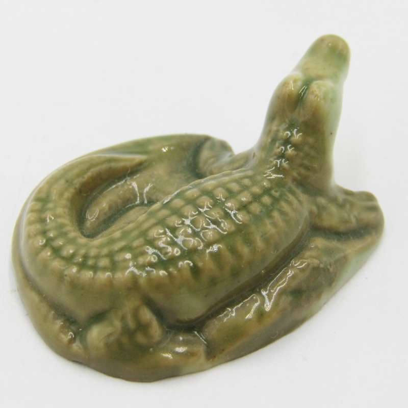 Vintage Wade Whimsies crocodile figurine