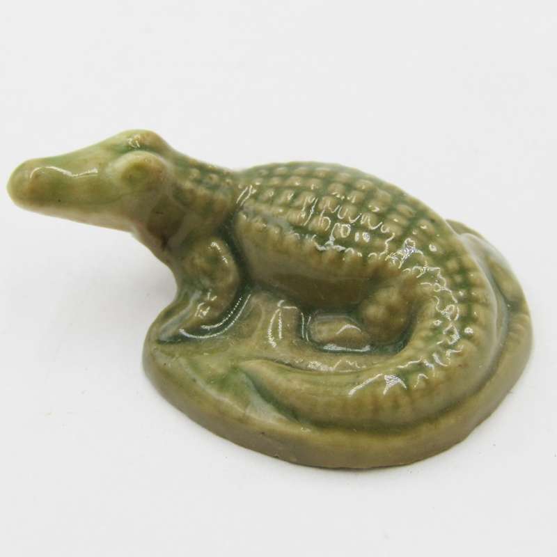 Vintage Wade Whimsies crocodile figurine