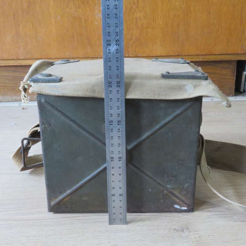 British WW2 Signal lamp with Morse code sender in case with shoulder strap