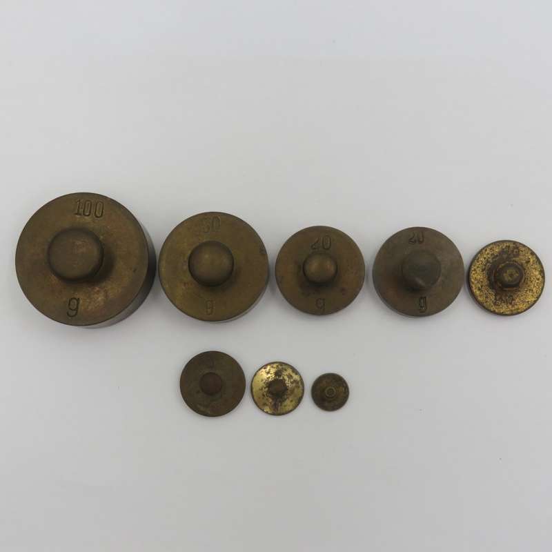 Set of balance scale weights - some missing