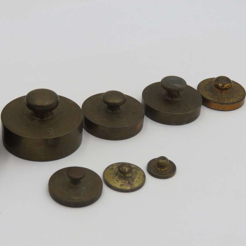 Set of balance scale weights - some missing
