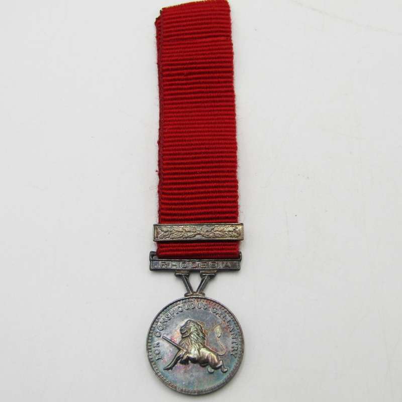 Rhodesia Conspicuous Gallantry decoration miniature medal - Livingston mint issue