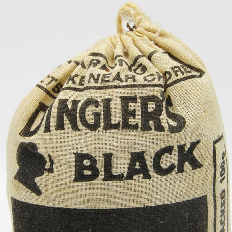 Vintage Dingler`s Black and White tobocco pouch - still full