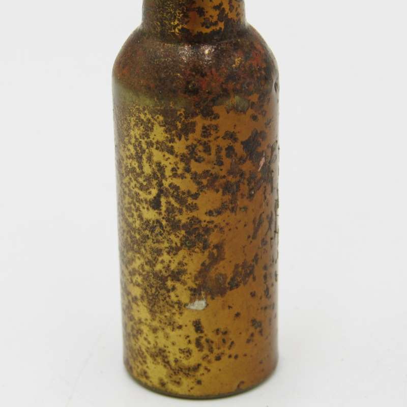 Vintage brass beer bottle shape flip out bottle cap opener
