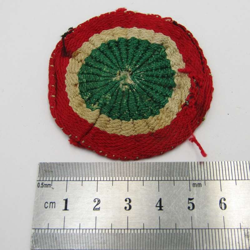WW2 Italian pith helmet tri colour cockade